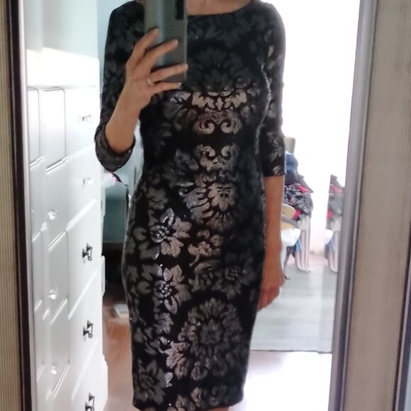 Holiday Glamour Bodycon Sequin Dress made in CANADA,  NWOT - Picture 1 of 13